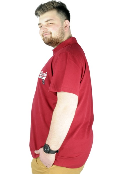 Erkek T Shirt Polo New York Throwback 22302 Bordo modelleri