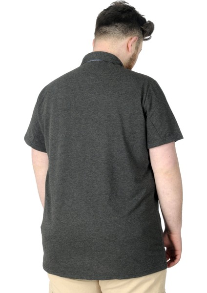Erkek T-Shirt Polo Florida 22303 Antrasit