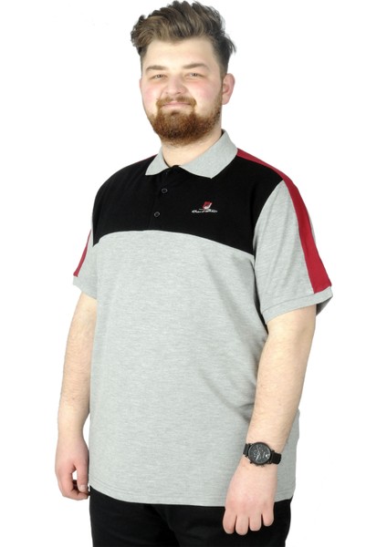 Büyük Beden T-Shirt Polo Md 22333 Grimelanj