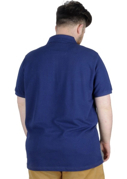 Büyük Beden T-Shirt Polo Sector 22338 Indigo