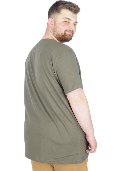 Büyük Beden T-Shirt Bis Yaka Paradise 22199 Haki fiyatları