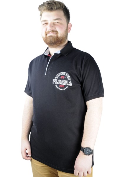 Erkek T Shirt Polo Florida 22303 Siyah modelleri