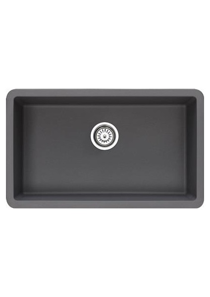 GLGE 70U Antrasit 45×75 Cm Granit Mutfak Eviyesi