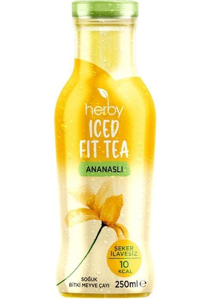 Soğuk Çay Şeker İlavesiz 24'lü Iced Fit Tea Ananaslı 250 ml