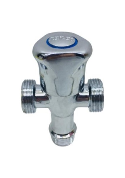 Tek-El Çift Girişli Çamaşır ve Bulaşık Makina Musluğu 1/2"-3/4"