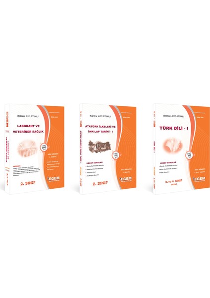 AÖF Laborant ve Veteriner Sağlık 2. Sınıf Güz 3 Dönem Konu Anlatımlı Soru Set (Ciltli)