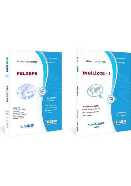AÖF Felsefe 1. Sınıf Güz 1 Dönem Konu Anlatımlı Soru Set (Ciltli)