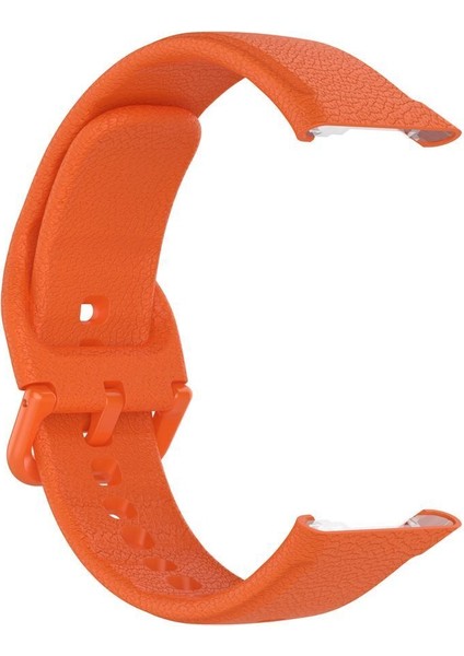Oppo Watch Free Kordon Kayış Yumuşak Silikon Akıllı Bileklik Spor Kordon Turuncu