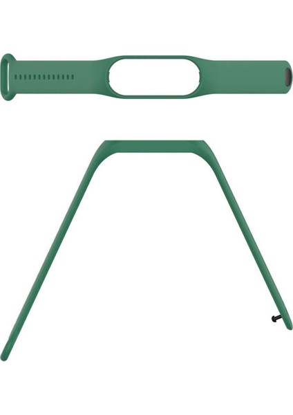 Xiaomi Mi Band 4 Uyumlu Kordon Kayış Yumuşak Silikon Akıllı Bileklik Spor Kordon Koyu Yeşil fiyatları