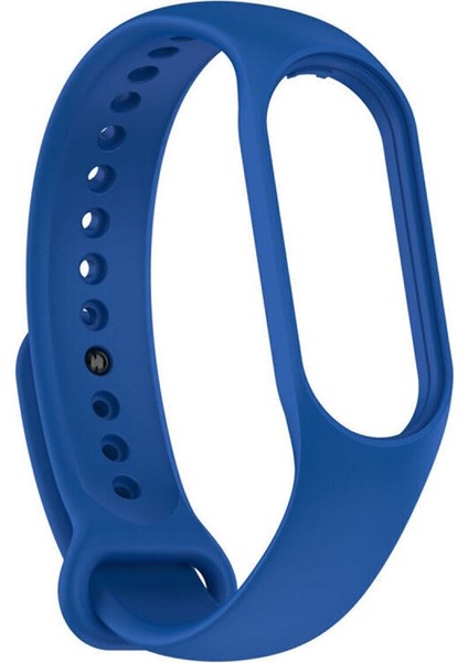 Xiaomi Mi Band 7 Uyumlu Kordon Kayış Yumuşak Silikon Akıllı Bileklik Spor Kordon Mavi