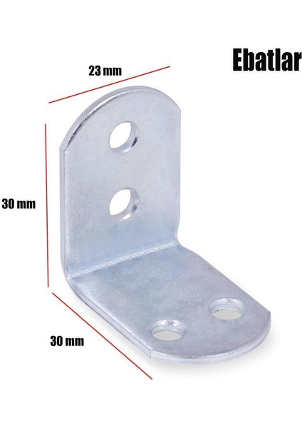 Mobilya Dolap Köşe Bağlantısı L Demir Gönye Sabitleme 23X30X30 mm (10 Adet) modelleri