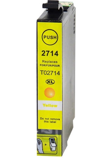 Epson 27XL-T2714-C13T27144020 Sarı Muadil Kartuş Yüksek Kapasiteli
