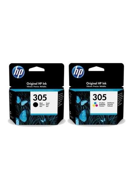 Hp 305-6ZD17AE Siyah ve Renkli Orjinal Mürekkep Kartuş Seti fiyatları