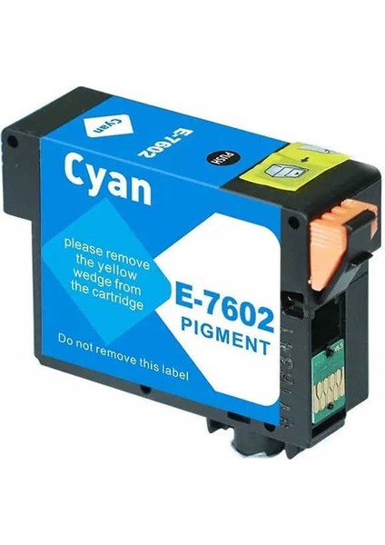 Epson T7602-C13T76024010 Mavi Muadil Kartuş