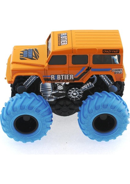 Die Cast Sürtmeli Off Road Jeep - Turuncu