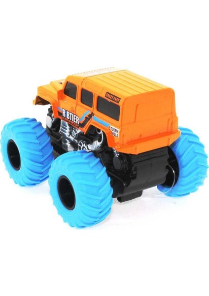 Die Cast Sürtmeli Off Road Jeep - Turuncu