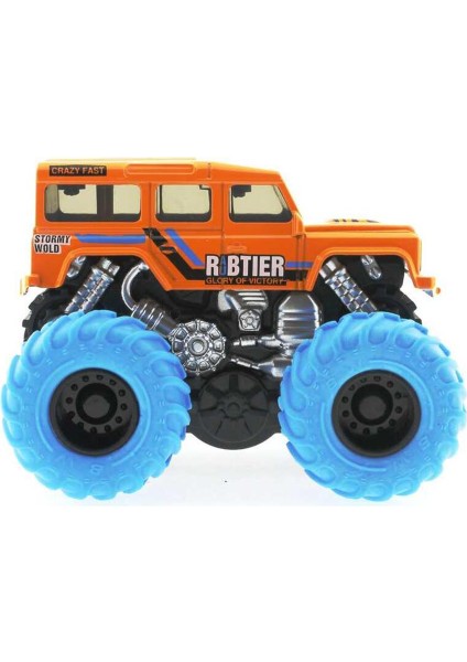 Die Cast Sürtmeli Off Road Jeep - Turuncu