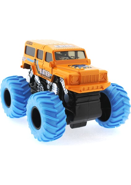 Die Cast Sürtmeli Off Road Jeep - Turuncu