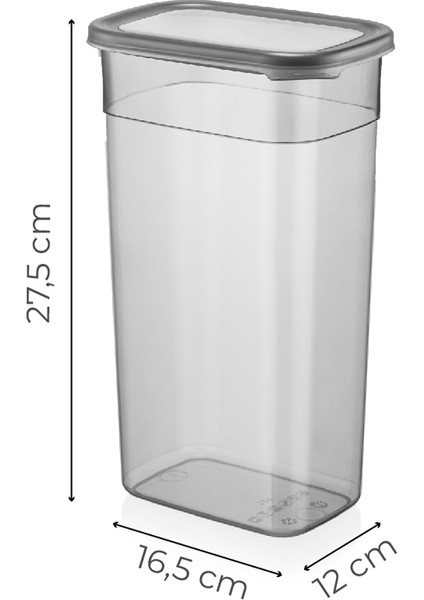 Etiketli 8'li Set Peggy Şeffaf Kapaklı Uzun Dikdörtgen Saklama Kabı 3,2 Litre fırsatları