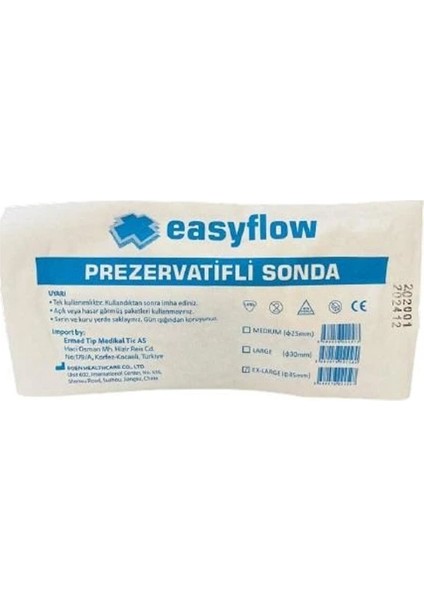 Blc Grup Medikal-Prezervatif Sonda Large 30mm Easyflow-50 Adet
