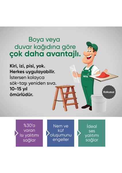 Seta Plaster / G-252 / Ipek Sıva | Canlı Sıva | Dekoratif Sıva