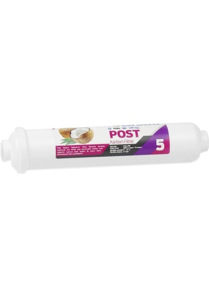 Toptan 25 Adet Orbita Post Karbon Tatlandırıcı Filtre 1200 Iodine modelleri