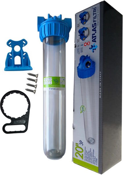 20" 3p Master Atlas Filtre Kabı Housıng 3/4 inç bağlantılı