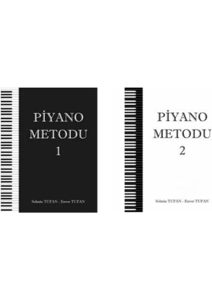 Piyano Metodu 1  ve Piyano Metodu 2  (set) - Enver Tufan - Selmin Tufan