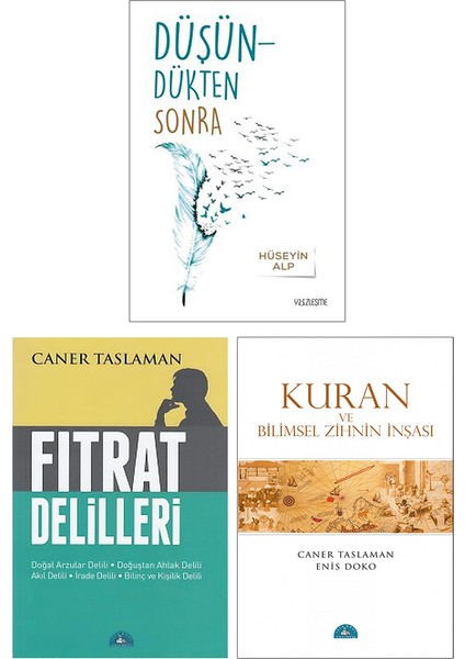 Düşündükten Sonra - Fıtrat Delilleri - Kuran ve Bilimsel Zihnin Inşası 3 Kitap Set
