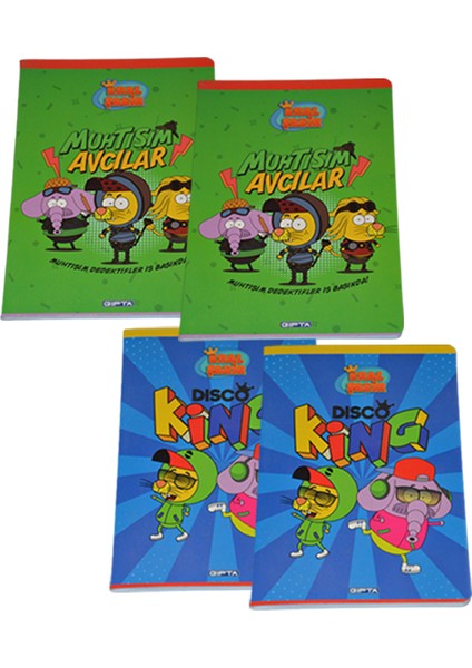 Kral Şakir 4 Parça A4 Defter Seti
