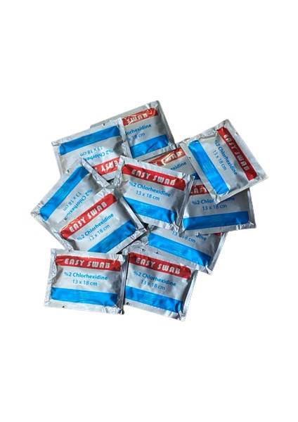 Alkollü Mendil 13 X 18 cm Chlorhexidine Mendil Cilt Temizleme Mendili 100'lü fiyatları