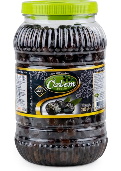 Özlem Akik 1800 Gr Pet Siyah Zeytin (321-380 klb)