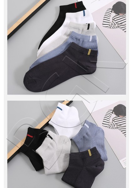 Erkek 5 Çift Renkli Kısa Çorap fiyatları