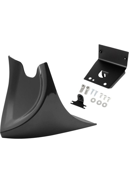 Motosiklet Chin Alt Ön Spoiler Harley 2004-2017 Parlak Siyah