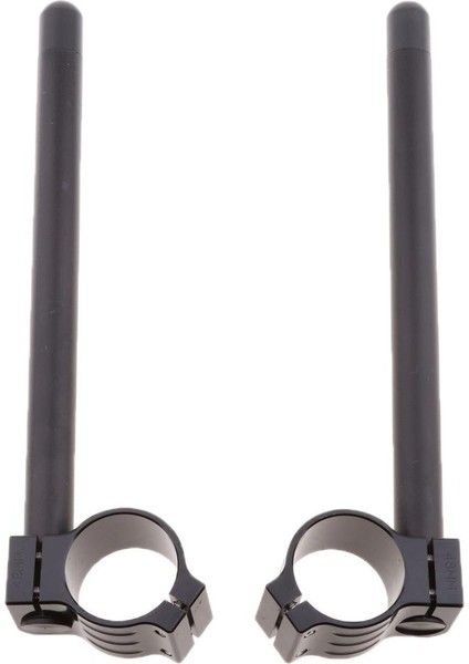 2 Parça Cnc Motosiklet Alüminyum Klip Kolu Çubukları 48MM - Siyah(Yurt Dışından)