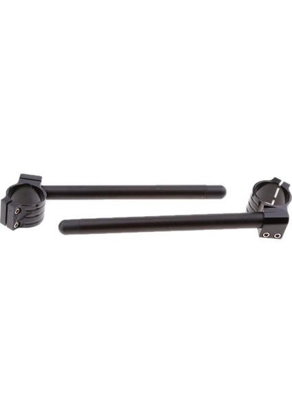 2 Parça Cnc Motosiklet Alüminyum Klip Kolu Çubukları 48MM - Siyah(Yurt Dışından)
