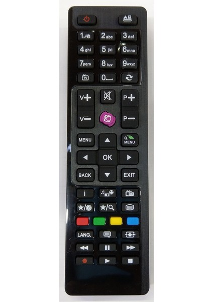 Vestel Seg Regal Finlux Techwood Hilewel Mor Tuşlu LCD LED Smart Tv Kumandası