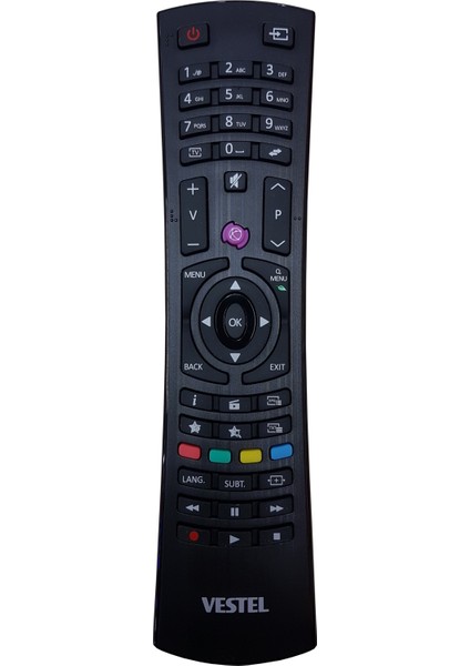 Vestel Mor Tuşlu LCD LED Plazma Smart Tv Kumandası