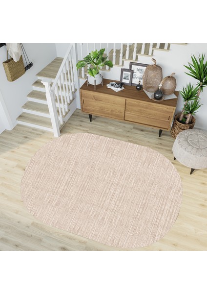 Dijital Baskı Yıkanabilir Kaymaz Taban Oval Salon Halısı RVG7197-D376