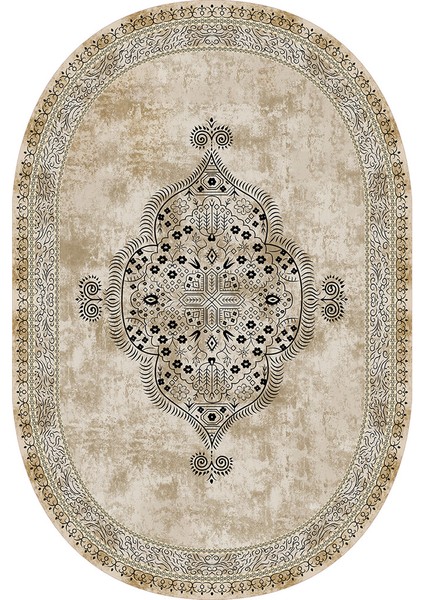 Dijital Baskı Yıkanabilir Kaymaz Taban Oval Salon Halısı RVG7198-SD482 fiyatları