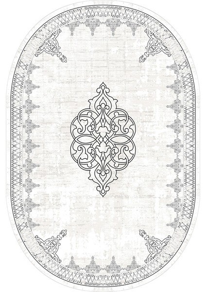 Dijital Baskı Yıkanabilir Kaymaz Taban Oval Salon Halısı RVG7206-SD1125 fiyatları