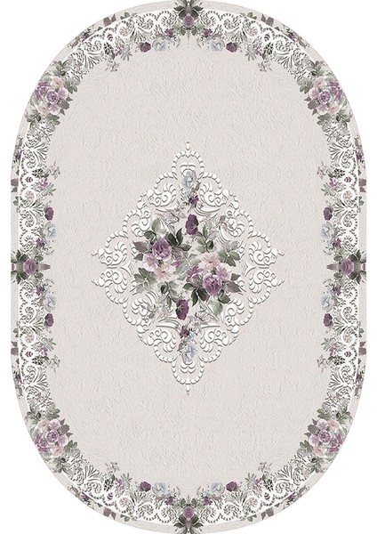 Dijital Baskı Yıkanabilir Kaymaz Taban Oval Salon Halısı RVG7205-SD404 fiyatları