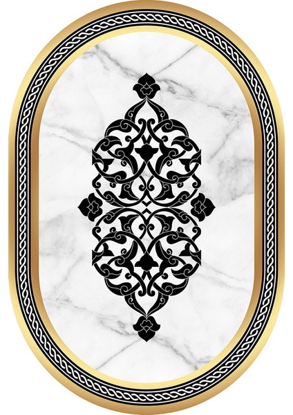 Dijital Baskı Yıkanabilir Kaymaz Taban Oval Salon Halısı RVG7217-SD705 fiyatları