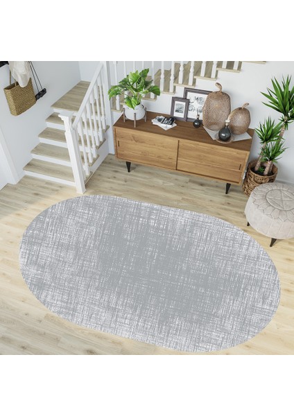 Dijital Baskı Yıkanabilir Kaymaz Taban Oval Salon Halısı RVG7249-HS180