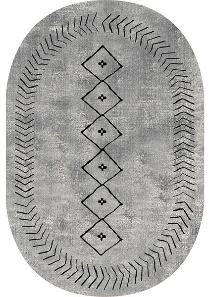Dijital Baskı Yıkanabilir Kaymaz Taban Oval Salon Halısı RVG7258-HT962 fiyatları