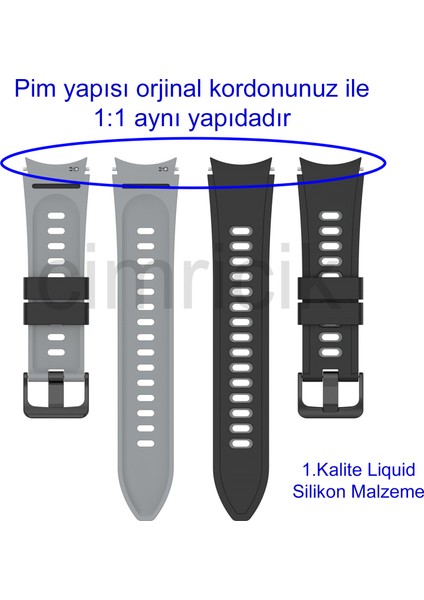 Samsung Galaxy Watch 4 40 42 44 46 mm Uyumlu Kordon Orjinal Pim Tasarımlı Tam Uyumlu Sportive Kordon fiyatları