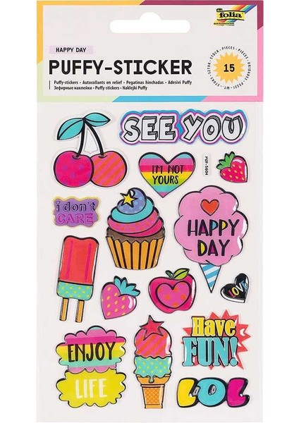 Sticker Puffy 'stay Cool'