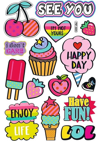 Sticker Puffy 'stay Cool' fiyatları