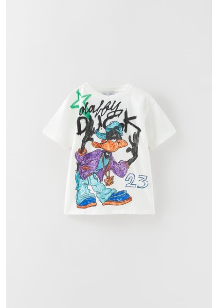 Daffy Duck Warner Bros Baskılı Tshirt