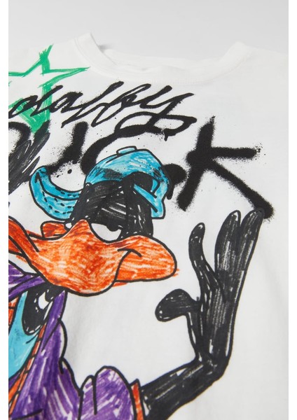 Daffy Duck Warner Bros Baskılı Tshirt